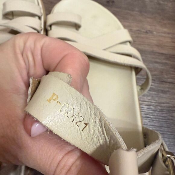 ALOHAS Buckle Up Gladiator Sandals In Cream In Neutrals Size 40 - Picture 7 of 8
